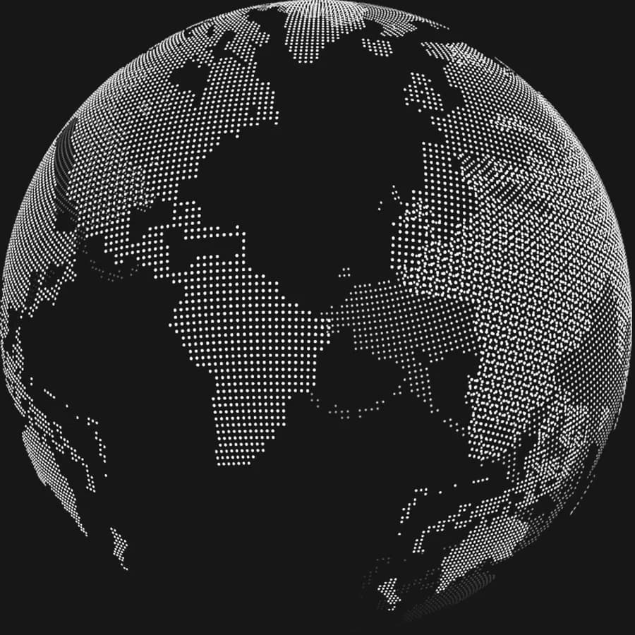 Dotted globe representing global TradFi compliance enforcement